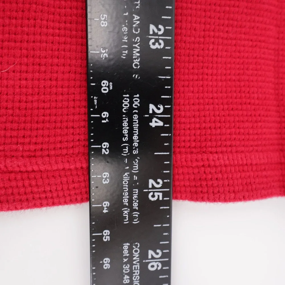 Polo Ralph Lauren Waffle Knit Thermal Sleepwear Shirt Red Mens Medium‎